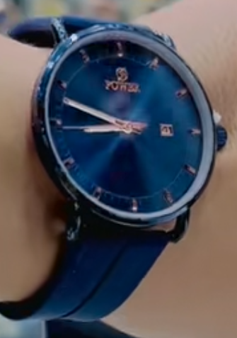 Blue luxury watch.